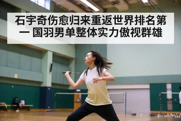badminton court action shot